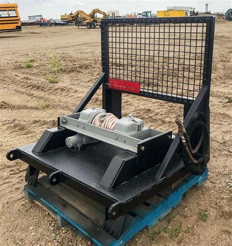 recovery winch for skid steer|skid steer recovery winch attachment.